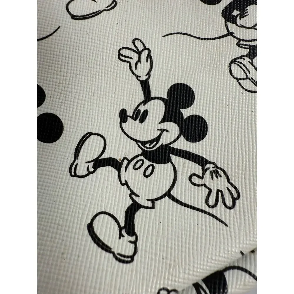 Bioworld Disney Mickey Mouse Mini Backpack Black White Zippered Closure